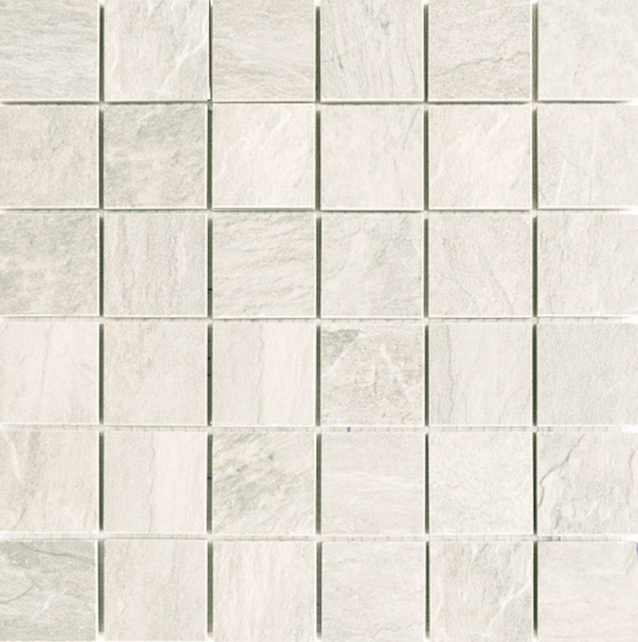  Ardoise Blanc Grip Mosaico 5x5 30x30