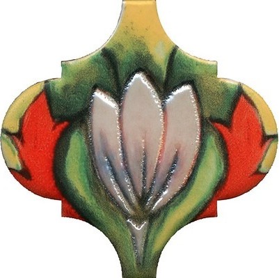 Керамическая плитка Арабески Тоскана 10 Глянцевый 6.5x6.5