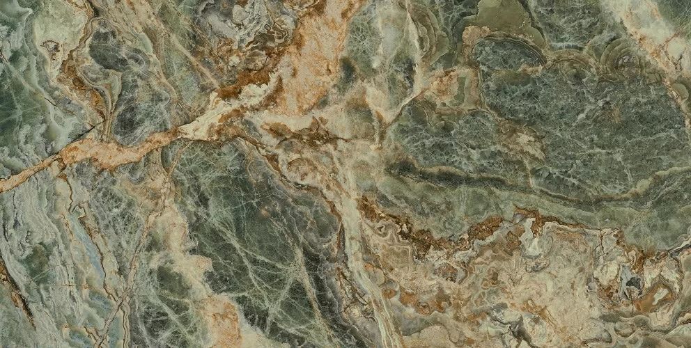  Риальто Нобиле Панно 2 Зелёный Лаппатированный Обрезной x