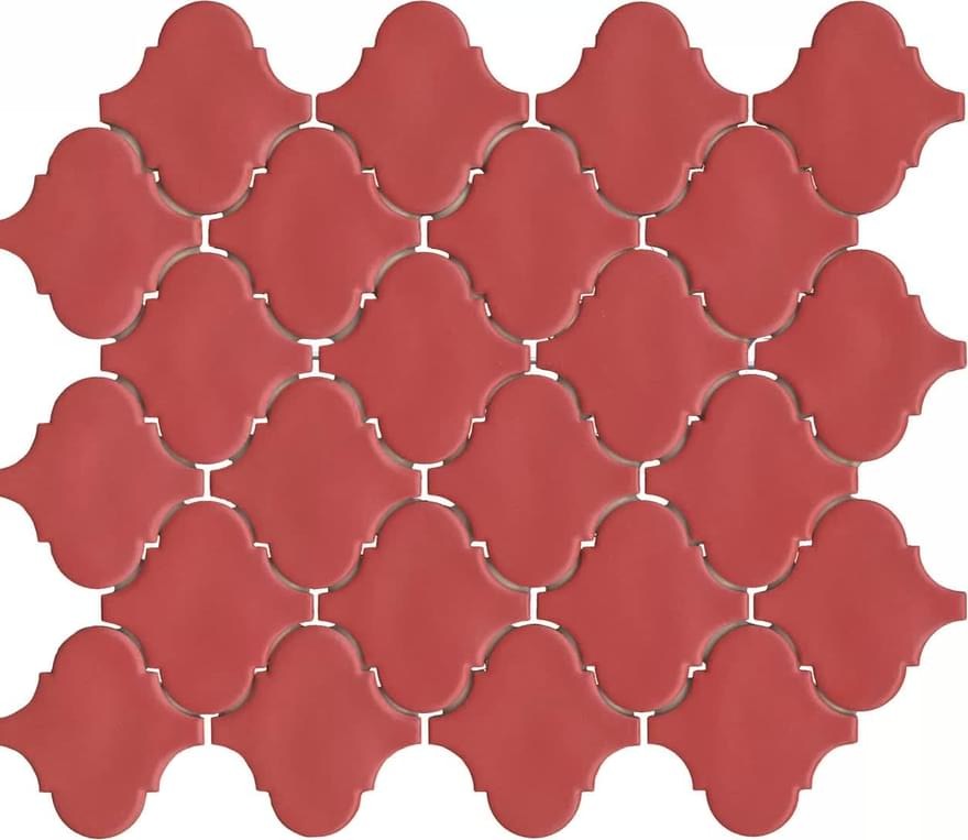 Керамическая плитка Арабески Марокко Красный Матовый 26x30