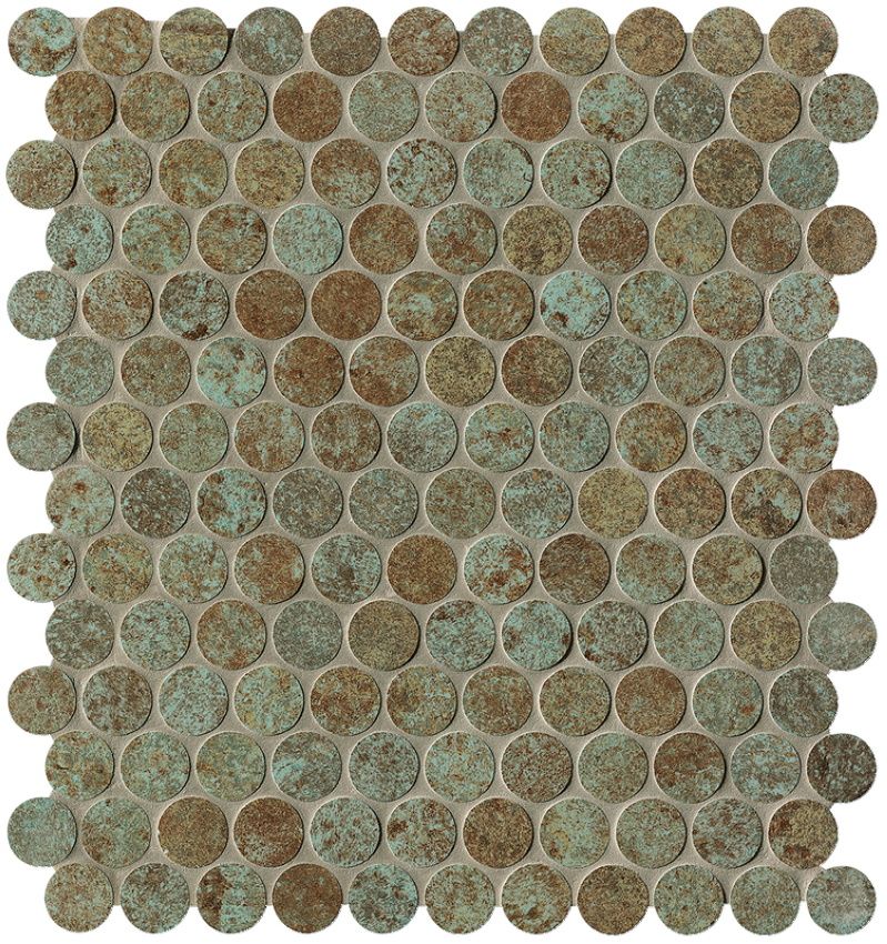 Керамическая плитка Sheer Deco Rust Round  Mosaico 29.5x32.5