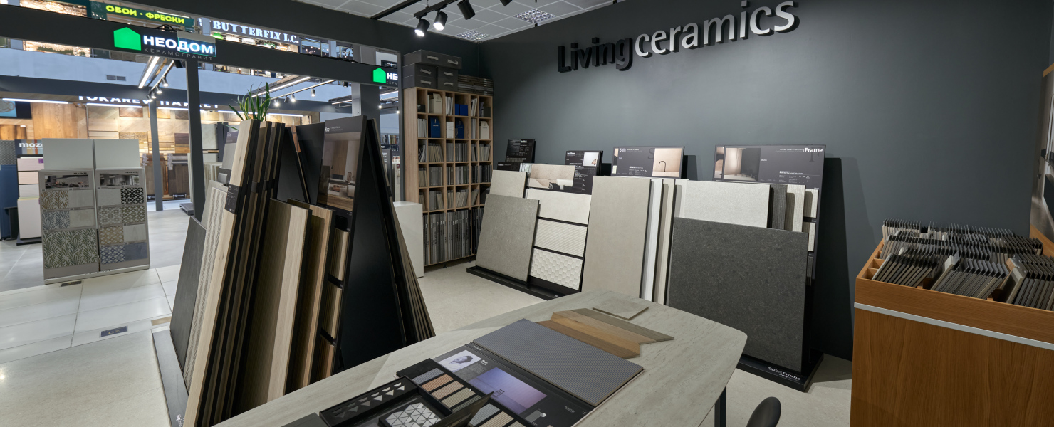 Шоу-рум Living Ceramics в ЦДиИ Экспострой