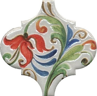 Керамическая плитка Арабески Тоскана 6 Глянцевый 6.5x6.5