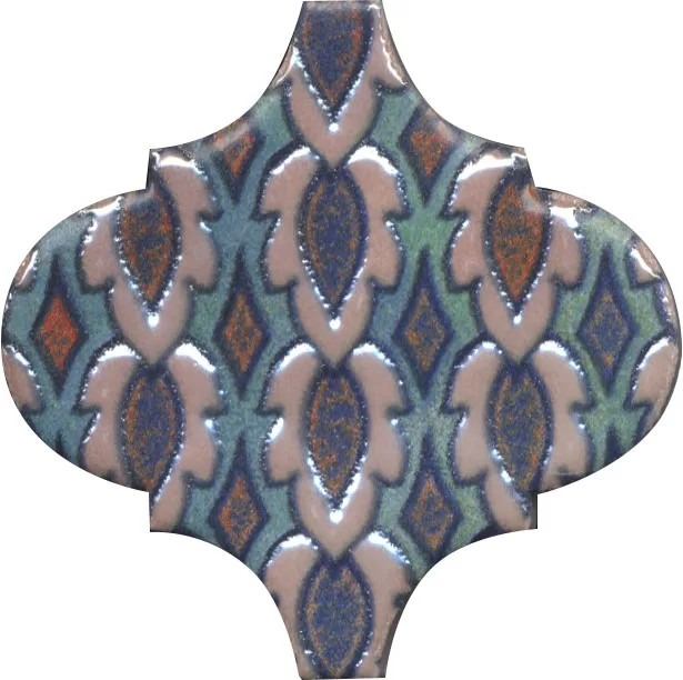 Керамическая плитка Арабески Панно Марокко 1 (Из 6 Частей) 10x25