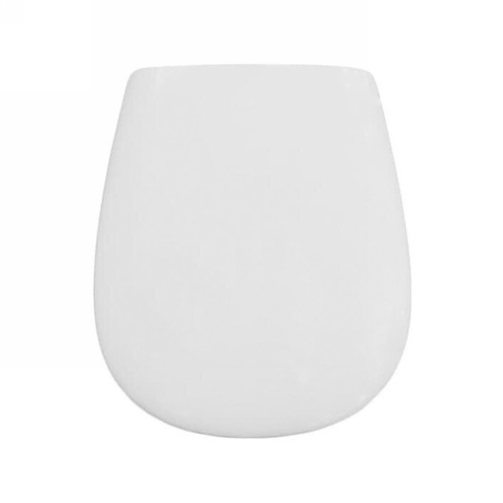 Artceram AZULEY/ATELIER сиденье для унитаза, цвет белый матовый с шарнирами хром (микролифт) AZA001 05 71