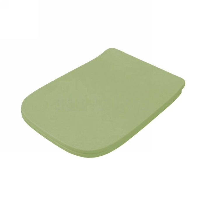 Artceram A16 Сиденье с крышкой для унитаза с микролифтом, цвет Green salvia, петли хром ASA001 44 71
