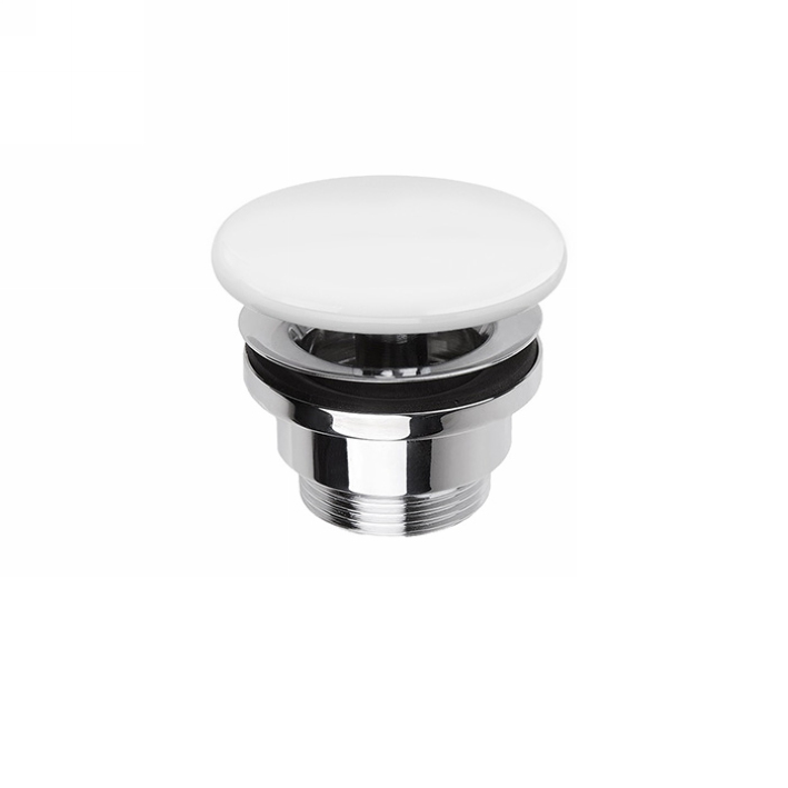 SIMAS Донный клапан, клик-клак, с керамической крышкой, цвет белый матовый PLCE bi matt