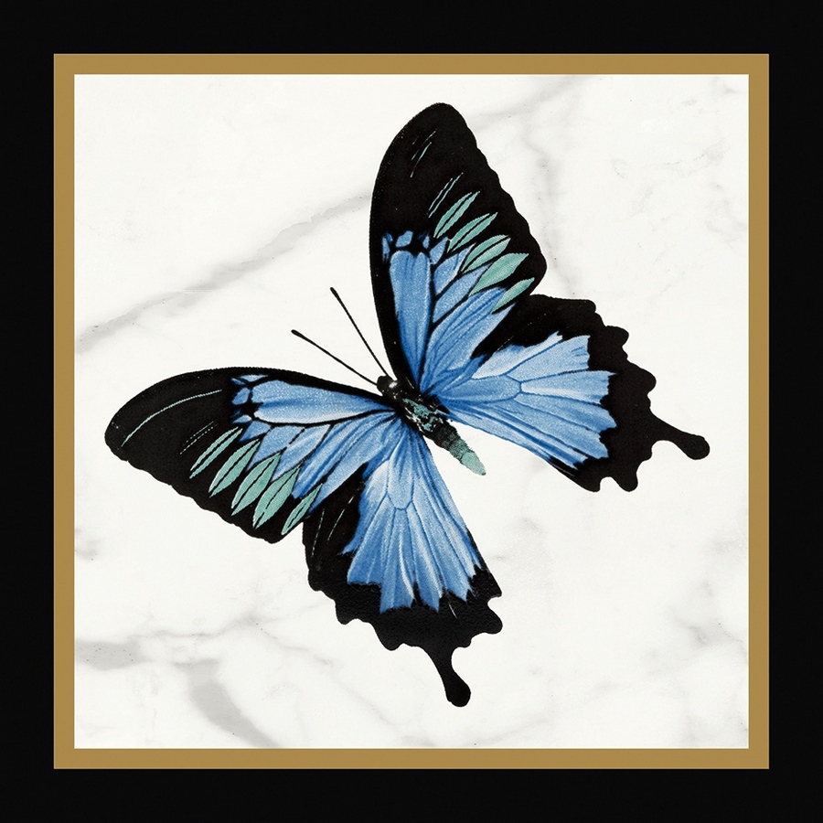 Victorian Бабочки 45° Чёрно-Белые сет из 4-х