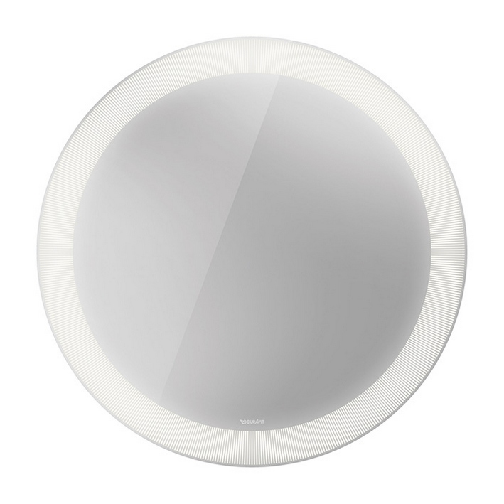 Duravit Happy D.2 Plus Зеркало круглое d700 мм, декор: radial, LED 3500, 31w, сенсор, регулировка яркости, приглушение света + выключатель