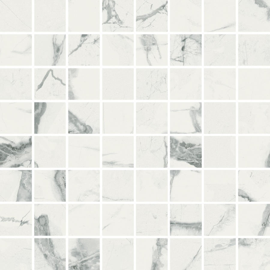 Invisible White Lux Mosaico 3.5х3.5 