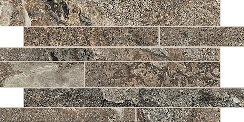 Onyx and More Golden Porphyry Strutturato Modulo Listello Sfalsato  Керамогранит 30x60