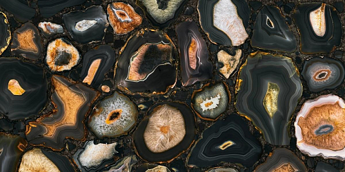 Mystic Luxe Black Sea Gold Satin 6 Mm  Керамогранит 60x120