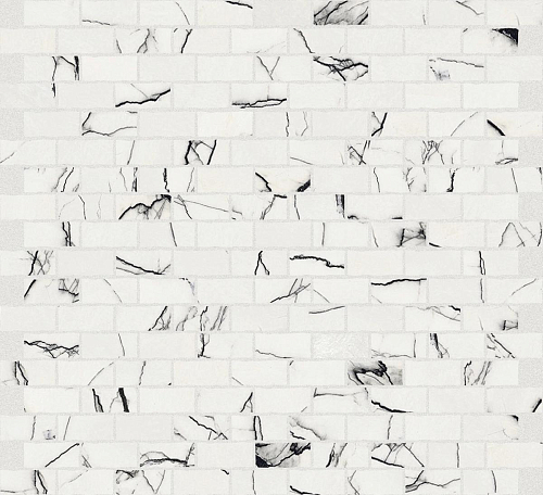 B&W Marble Marble Breach Hglossy 6 Mm Mos  Керамогранит 30x30