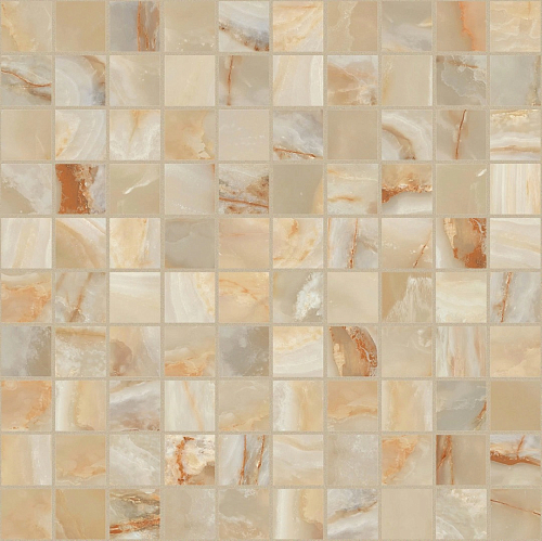 Onyx and More Golden Onyx Satin Mosaico 3x3 Керамогранит 30x30