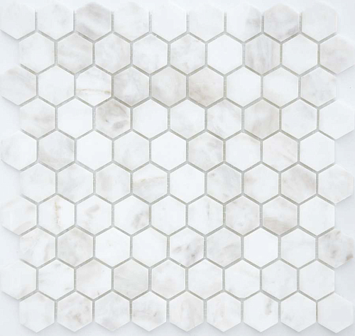 Pietrine Hexagonal Dolomiti Bianco Mat Hex 1.8х3  Камень 28.5x30.5