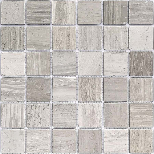Pietrine Travertino Silver Mat 4.8х4.8  Камень 30.5x30.5
