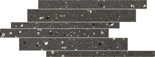 Earthtech Carbon Flakes Glossy Bright Listello Sfalsato  Керамогранит 21x40