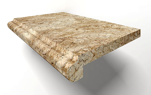 Stairs Desert Gold Solid Mb005  Мрамор 30x100