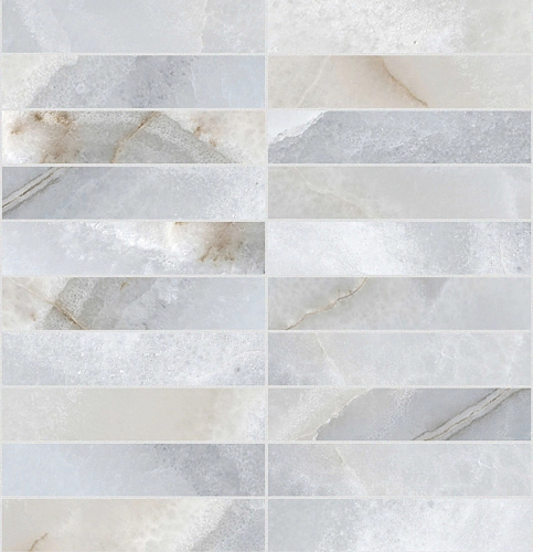 Reves De Rex Blue Matte Mosaico 3x15  Керамогранит 30x30