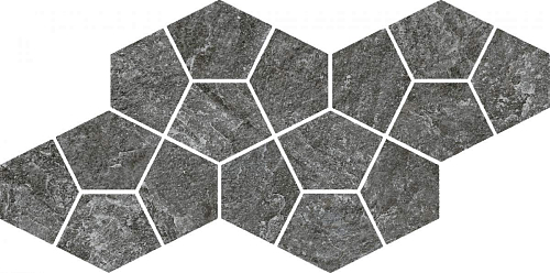 Магма Графит Мозаика Призм  Керамогранит 20.5x41.3