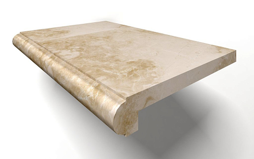Stairs Latte Solid Mb004  Мрамор 30x100