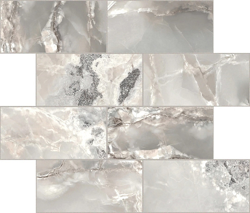 Onyx and More Silver Blend Satin 6mm Muretto Керамогранит 30x30