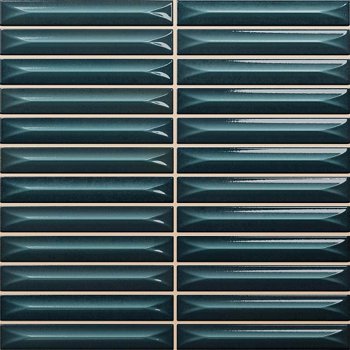 Terre Nairobi Arrow Blue Синий 1.5x10  Керамическая плитка 20x20
