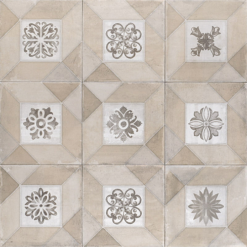 Elegance Деко Элеганс Кремовый  Керамогранит 20x20