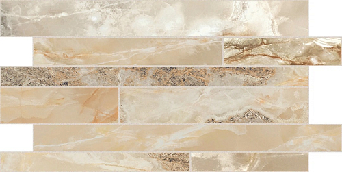 Onyx and More Golden Blend Glossy Modulo Listello Sfalsato Керамогранит 30x60