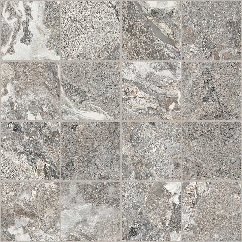 Onyx and More Silver Porphyry Strutturato 6mm Mosaico Керамогранит 30x30