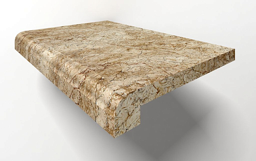 Stairs Desert Gold Solid Mb006  Мрамор 30x100