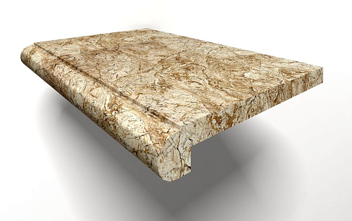Stairs Desert Gold Solid Mb001  Мрамор 30x100