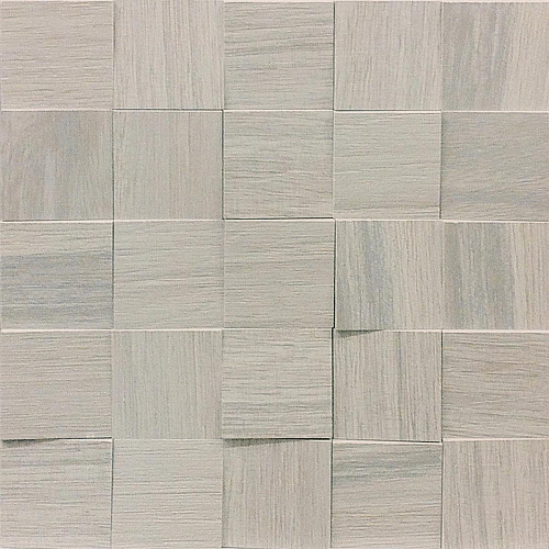 Wooden Tile Gray Mosaico 6X6 3D Inclinato Nat  Керамогранит 30x30