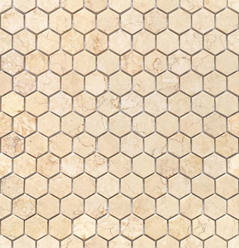 Pietrine Hexagonal Botticino Mat Hex 1.8х3  Камень 28.5x30.5