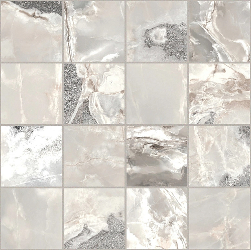 Onyx and More Silver Blend Satin 6mm Mosaico Керамогранит 30x30