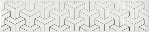 Ломбардиа Белый  Керамическая плитка 5.4x25