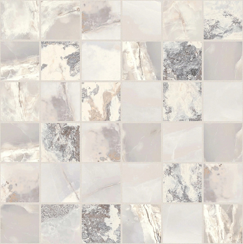 Onyx and More White Blend Glossy Mosaico Керамогранит 30x30