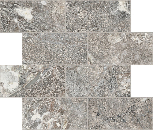 Onyx and More Silver Porphyry Strutturato 6mm Muretto Керамогранит 30x30