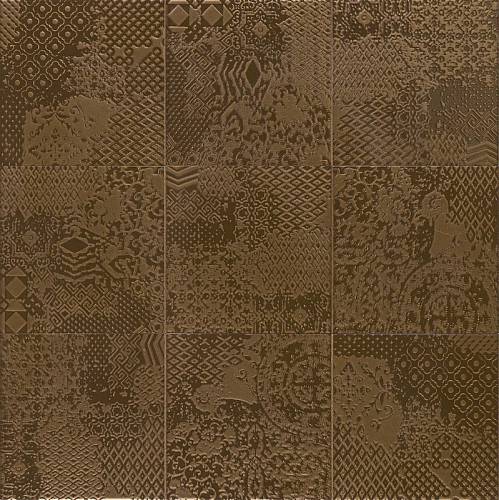 Metal Tiles Decor Bronze  Керамическая плитка 20x20