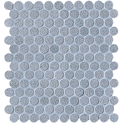 Color Line Silver/Avio Round Mosaico  Керамическая плитка 29.5x32.5