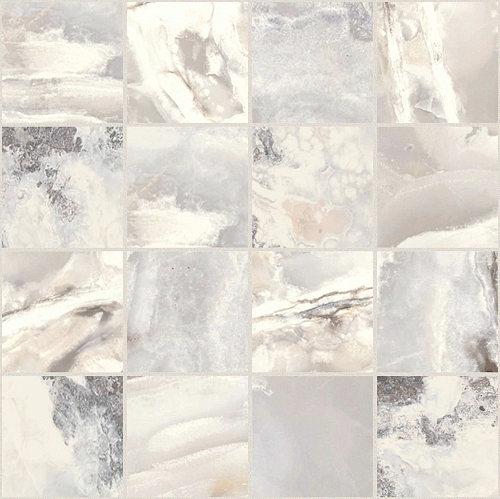 Onyx and More White Blend Satin 6mm Mosaico Керамогранит 30x30