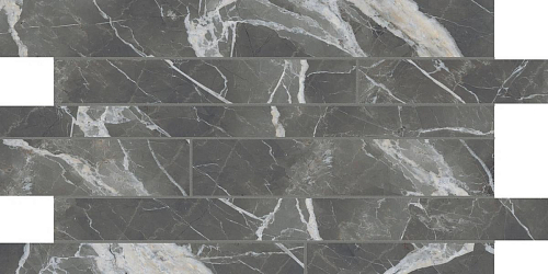 Stones & More 2.0 Calacatta Black Smooth Listello Sfalsato  Керамогранит 30x60