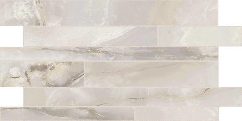 Onyx and More White Onyx Glossy Modulo Listello Sfalsato Керамогранит 30x60
