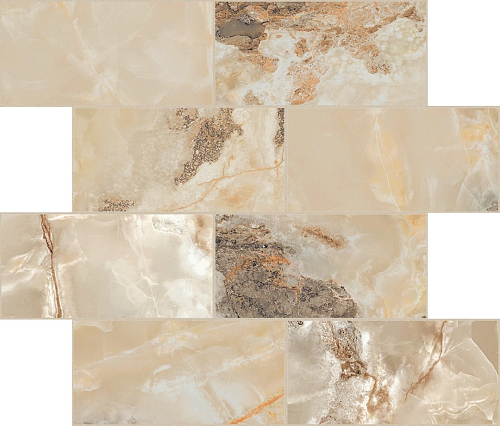 Onyx and More Golden Blend Satin 6mm Muretto Керамогранит 30x30