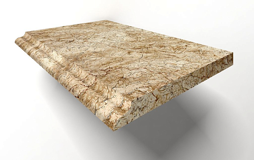 Stairs Desert Gold Solid Mb007  Мрамор 30x100