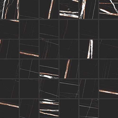 Stones and More Sahara Noir Matte Mosaico Керамогранит 30x30