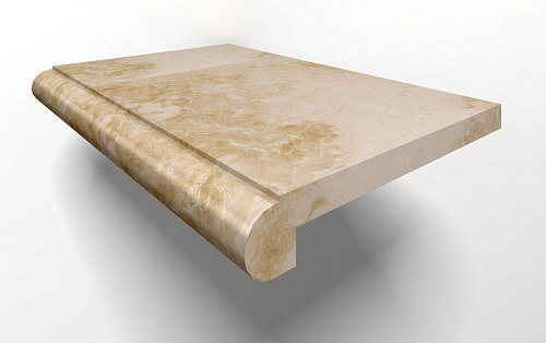 Stairs Latte Solid Mb001  Мрамор 30x100