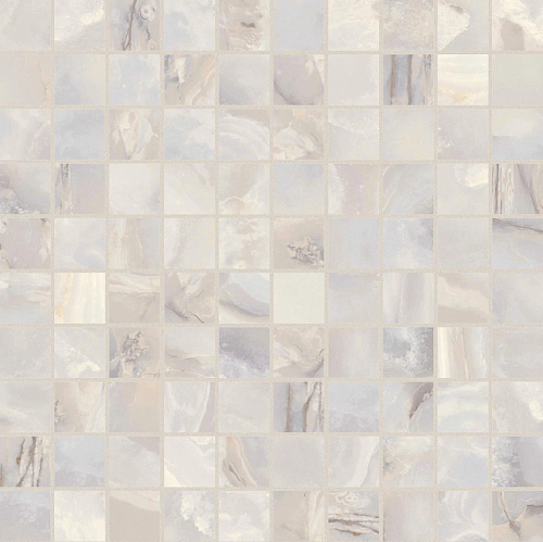 Onyx and More White Onyx Glossy Mosaico 3x3 Керамогранит 30x30