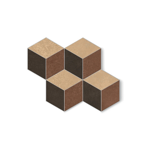 Sensi Terre By Thun Sensi Terre Ros+Ama+Car Nat Cubo  Керамогранит 37x46