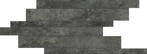 Artifact Of Cerim Worked Charcoal Listello Sfalstato Керамогранит 21x40